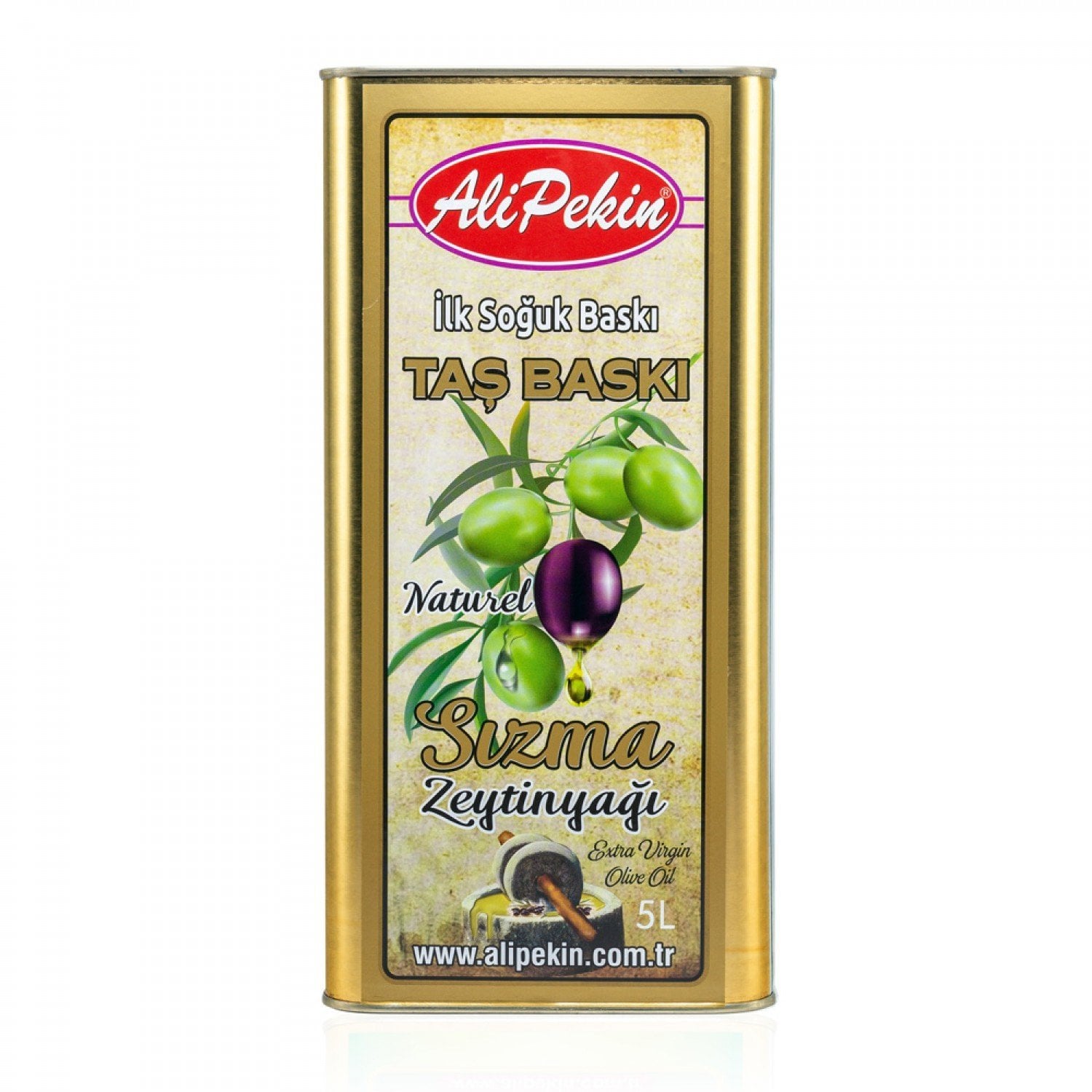 Taş Baskı İlk Soğuk Baskı Sızma Zeytinyağı 5 lt — ürün görseli