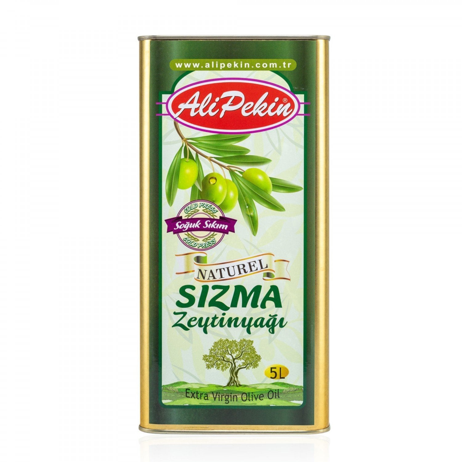 Soğuk Sıkım Erken Hasat Sızma Zeytinyağı 5 Lt — ürün görseli