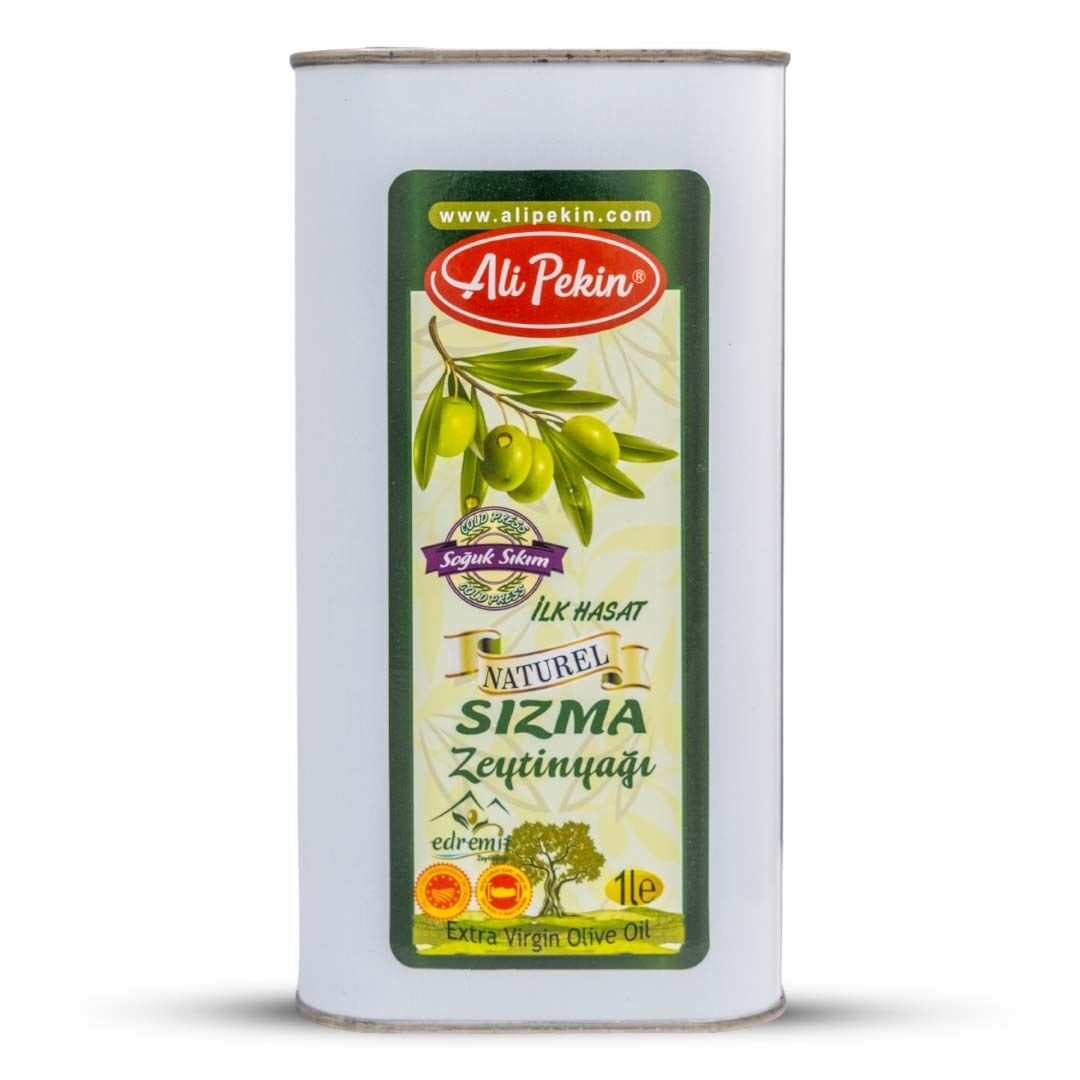 Soğuk Sıkım Erken Hasat Sızma Zeytinyağı  1 Lt (Teneke)